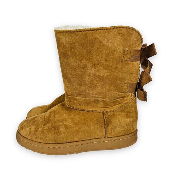 Unbranded Suede with Fur Lining Winter Boots Brown Women's 6 - Picture 2 of 12